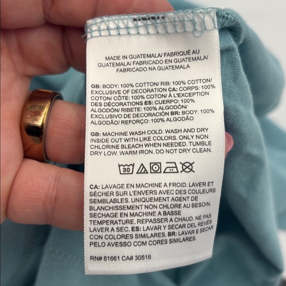 The North Face Short Sleeve Boxy NSE T-Shirt in Blue Eclipse - Picture 7 of 7